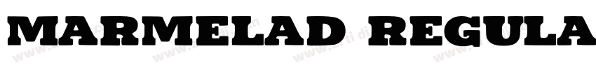 Marmelad Regular字体转换